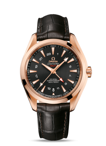 Omega Seamaster Aqua Terra 150M Co-Axial 43 GMT Red Gold / Grey
